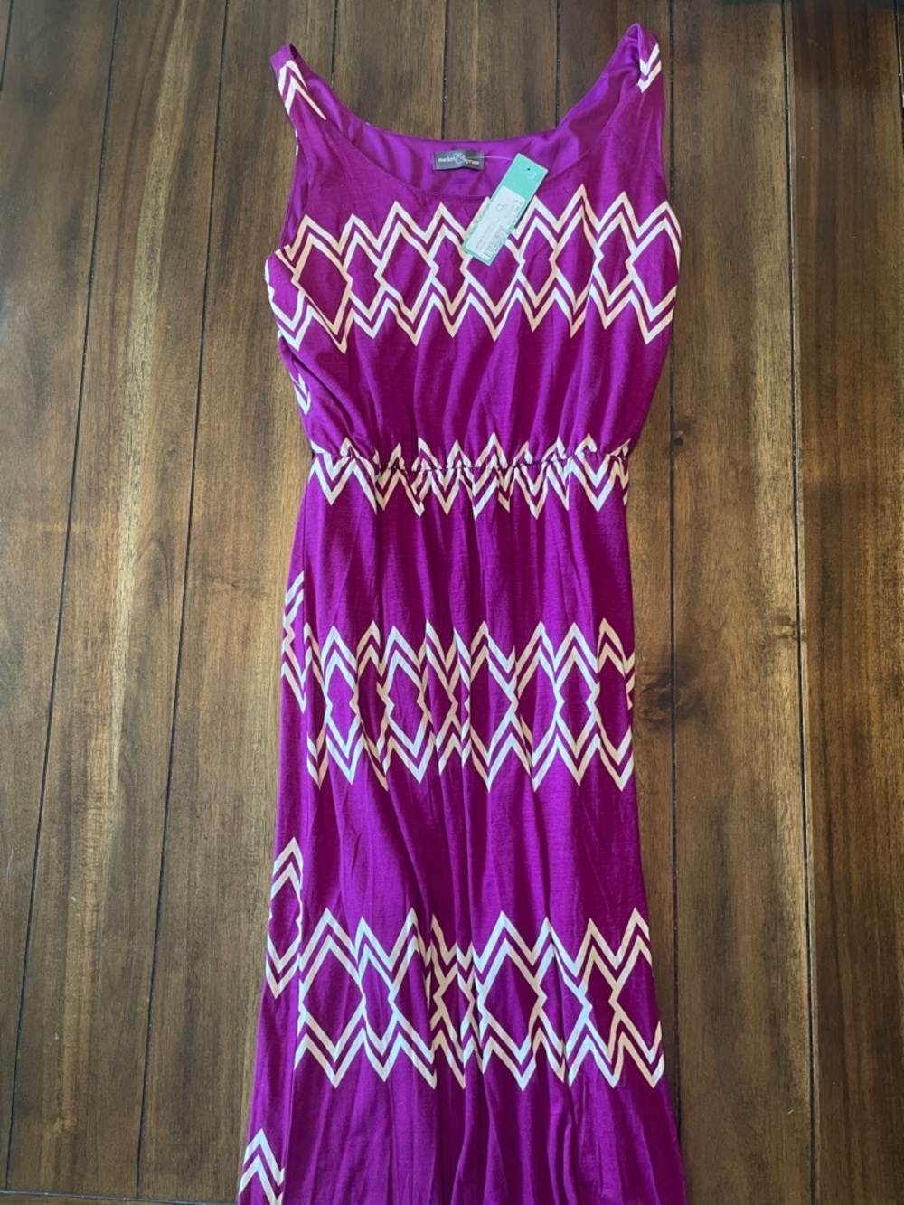 NWT Stitch Fix Fuchsia Jakobe Knit Maxi Dress, Size Large